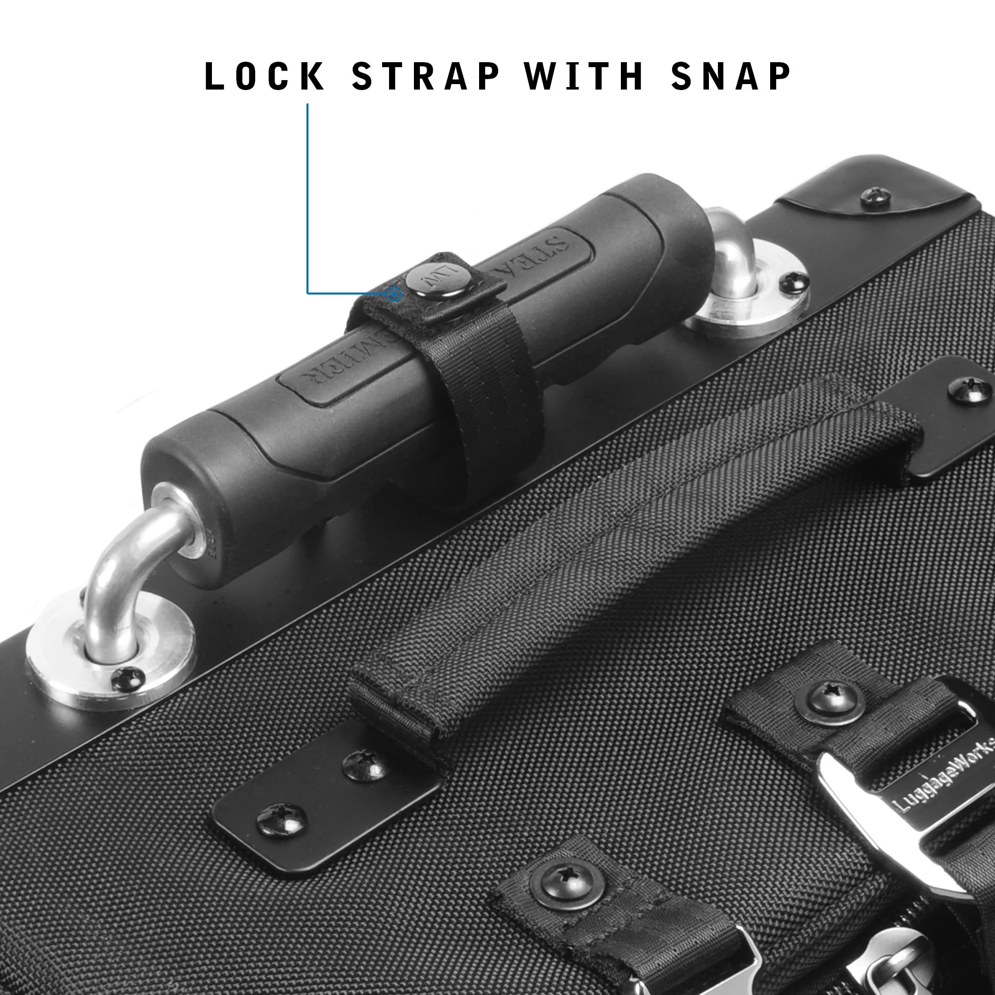 Sliding Handle Lock Strap with snap - Image 2